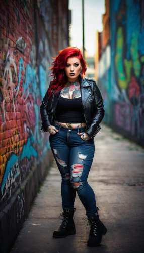 toni,red brick wall,black widow,plus-size model,hard woman,strong woman,red bricks,goth woman,femme fatale,superhero,red brick,redhair,brick background,rockabella,super heroine,red hood,pvc,poison,punk,tori,Art,Classical Oil Painting,Classical Oil Painting 18