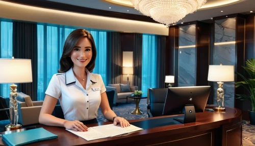 receptionist,concierge,largest hotel in dubai,receptionists,bussiness woman,luxury hotel,boutique hotel,oria hotel,search interior solutions,flight attendant,stewardess,hotels,tallest hotel dubai,expenses management,housekeeping,electronic signage,interior decoration,switchboard operator,emirates palace hotel,payment terminal,Unique,3D,3D Character