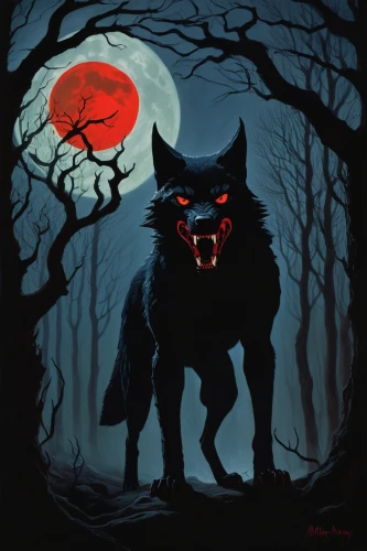 werewolves,werewolf,wolfman,howling wolf,red wolf,blood hound,halloween illustration,black shepherd,red riding hood,the wolf pit,blood moon,krampus,wolf,wolves,two wolves,wolf hunting,halloween poster,halloween black cat,howl,wolfdog,Art,Artistic Painting,Artistic Painting 09