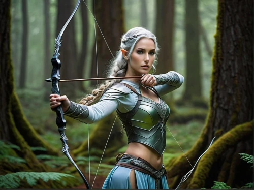 bow and arrows,bows and arrows,elven,longbow,female warrior,archery,3d archery,bow and arrow,warrior woman,swordswoman,dark elf,field archery,wood elf,archer,fantasy woman,celtic queen,violet head elf,bow arrow,male elf,huntress,Illustration,Children,Children 06