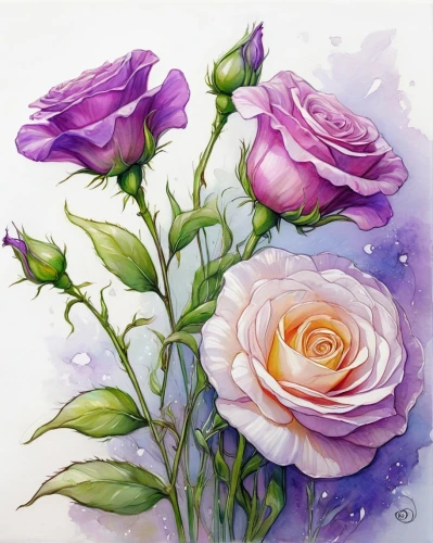 watercolor roses,watercolor roses and basket,watercolor flowers,rose flower illustration,flower painting,purple rose,flowers png,watercolour flowers,lisianthus,watercolor floral background,spray roses,flower illustrative,noble roses,flower art,blooming roses,pink lisianthus,watercolor flower,garden roses,rose roses,esperance roses,Illustration,Realistic Fantasy,Realistic Fantasy 30