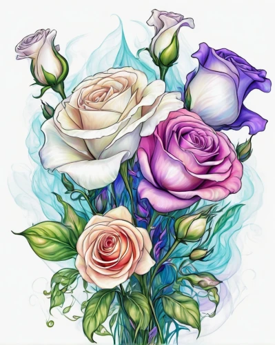 watercolor roses and basket,rose flower illustration,watercolor roses,flowers png,watercolor floral background,rose png,lisianthus,watercolor flowers,roses pattern,flower illustrative,watercolour flowers,rose bouquet,rose flower drawing,flower illustration,floral digital background,floral greeting card,rose arrangement,floral background,paper flower background,purple rose,Illustration,Realistic Fantasy,Realistic Fantasy 37