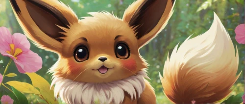 springtime background,easter background,fennec,spring background,easter banner,tulip background,cute fox,no ear bunny,flower background,fennec fox,hare,long-eared,long eared,little bunny,easter theme,garden-fox tail,bunny on flower,bunny,cottontail,adorable fox,Conceptual Art,Daily,Daily 08