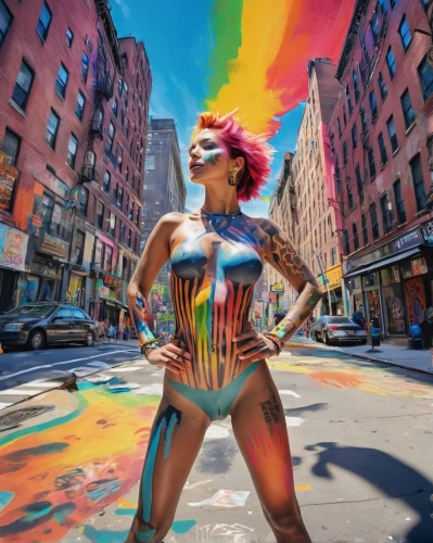 neon body painting,bodypaint,bodypainting,body painting,street artist,street chalk,body art,pride parade,street artists,chalk drawing,glbt,city trans,brooklyn street art,prismatic,psychedelic art,rainbow pencil background,lgbtq,popart,graffiti,gay pride,Conceptual Art,Daily,Daily 21