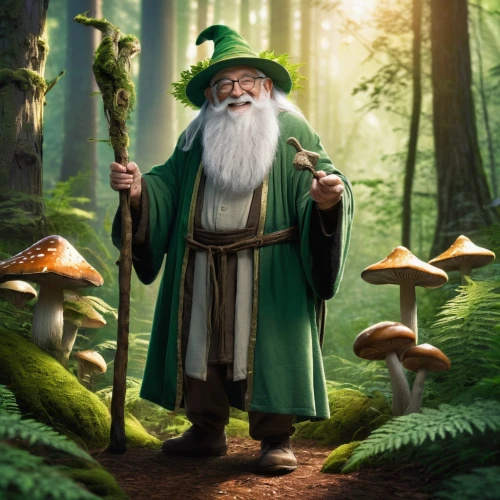 gandalf,the wizard,wizard,saint patrick,forest mushroom,scandia gnome,hobbit,elven forest,gnome,elves,gnomes,leprechaun,druid,forest man,druid grove,scandia gnomes,wizards,male elf,waldmeister,medicinal mushroom,Photography,Black and white photography,Black and White Photography 01