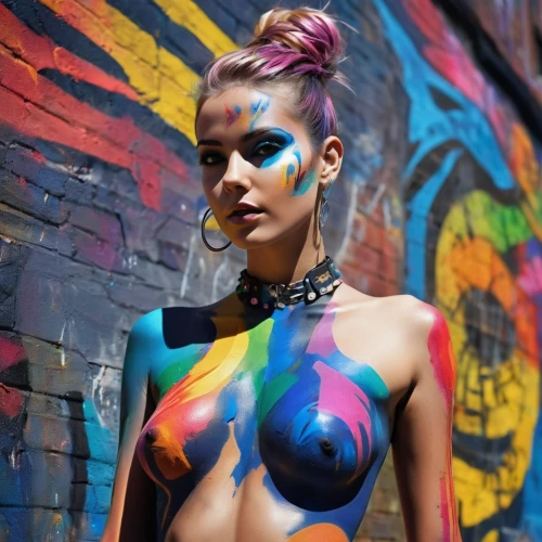 neon body painting,bodypaint,bodypainting,body painting,body art,tie dye,street artist,harlequin,graffiti,neon makeup,street artists,belly painting,multi coloured,prismatic,colorful,streampunk,art model,airbrushed,multi color,colourful,Conceptual Art,Daily,Daily 21