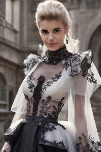 gothic fashion,bridal clothing,gothic dress,victorian style,overskirt,victorian lady,gothic style,vintage lace,royal lace,ball gown,wedding dresses,tulle,dress walk black,victorian fashion,crinoline,evening dress,bridal party dress,miss circassian,elegant,hoopskirt,Photography,Natural