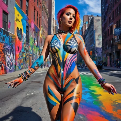 bodypaint,neon body painting,bodypainting,body painting,body art,latex clothing,prismatic,pop art girl,pride parade,pop art woman,colorful,pop art colors,multi coloured,colourful,photo session in bodysuit,vibrant color,art model,pop art style,popart,multi color,Conceptual Art,Daily,Daily 21