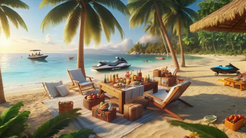 beach restaurant,beach bar,caribbean beach,tahiti,tropical beach,the caribbean,beach furniture,pirate treasure,bahian cuisine,paradise beach,castaway beach,coconuts on the beach,idyllic,bora-bora,coconut trees,tropical island,dream beach,caribbean,south seas,coconut drinks