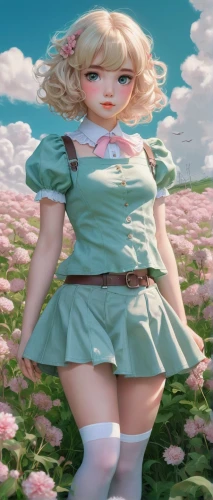 clover meadow,clover blossom,camellia,bitter clover,darjeeling,female doll,meadow clover,spring background,springtime background,camellias,blooming field,flower background,clover flower,field of flowers,sky rose,doll dress,girl in flowers,japanese sakura background,painter doll,tumbling doll,Conceptual Art,Fantasy,Fantasy 33