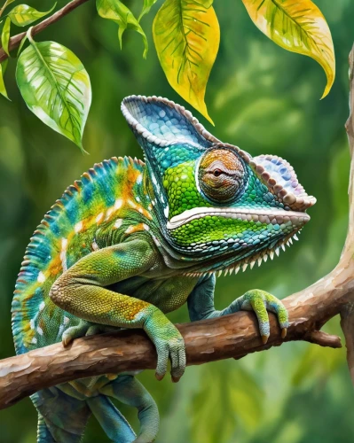 beautiful chameleon,panther chameleon,meller's chameleon,yemen chameleon,common chameleon,sleeping chameleon,malagasy taggecko,ring-tailed iguana,chameleon,green crested lizard,emerald lizard,green iguana,eastern water dragon,chameleon abstract,iguanidae,eastern water dragon lizard,chinese water dragon,carolina anole,side-blotched lizards,furcifer pardalis,Illustration,Paper based,Paper Based 24