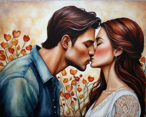 romantic portrait,oil painting on canvas,first kiss,romantic scene,kissing,young couple,amorous,art painting,couple in love,honeymoon,cheek kissing,girl kiss,two people,oil painting,pda,oil on canvas,love couple,romantic look,beautiful couple,whispering,Conceptual Art,Daily,Daily 34