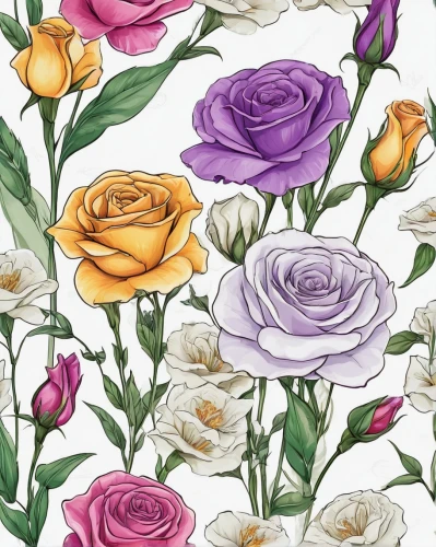roses pattern,floral digital background,watercolor floral background,floral background,flowers png,floral border paper,flowers pattern,watercolor roses,rose flower illustration,floral pattern paper,flowers fabric,paper flower background,seamless pattern,floral scrapbook paper,yellow rose background,flower fabric,watercolor roses and basket,flower background,tulip background,japanese floral background,Illustration,Abstract Fantasy,Abstract Fantasy 13