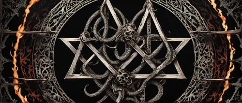 pentacle,pentagram,witches pentagram,wind rose,triquetra,openwork frame,ship's wheel,hexagram,armillary sphere,runes,blackmetal,metal gate,emblem,metatron's cube,tetragramaton,iron cross,carpathian,magic grimoire,archimandrite,openwork,Illustration,Vector,Vector 14