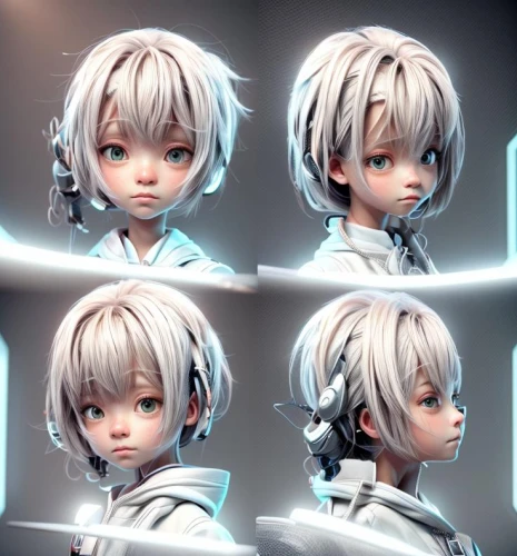 piko,loss,doll's facial features,unhappy child,chibi children,chibi kids,layered hair,cg artwork,character animation,plug-in figures,baby icons,rei ayanami,expressions,hedgehog child,kawaii children,icon set,pictures of the children,3d model,hairstyles,anime 3d