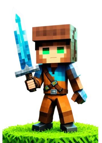 render,minecraft,miner,3d rendered,edit icon,brick background,3d render,bricklayer,pickaxe,woodsman,stone background,gamekeeper,color is changable in ps,ravine,bow and arrows,brick grass,wood elf,elphi,wither,cinema 4d,Illustration,American Style,American Style 01