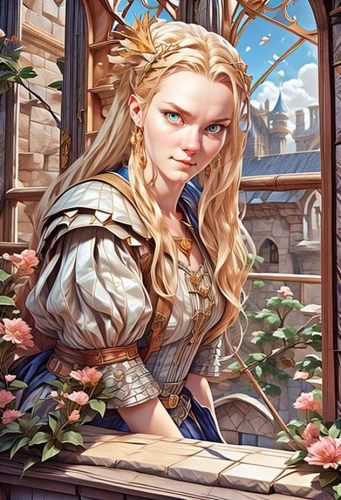 fantasy portrait,male elf,rapunzel,elsa,eufiliya,elven,elven flower,jessamine,fairy tale character,elza,sultana,cg artwork,cinderella,rosa ' amber cover,della,vanessa (butterfly),spring crown,merchant,noble rose,holding flowers