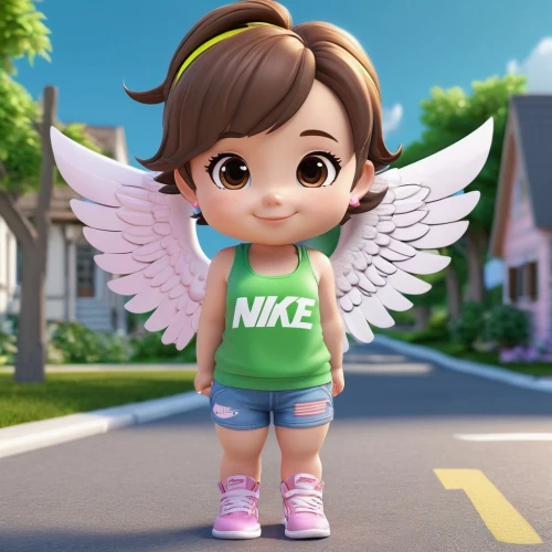 cute cartoon character,angel girl,love angel,flying girl,agnes,little angel,nike,child fairy,cute cartoon image,angel,angel wings,business angel,female runner,stone angel,sports girl,little girl fairy,winged,little angels,angel figure,angelic,Unique,3D,3D Character