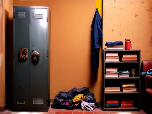 locker,walk-in closet,storage cabinet,closet,boy's room picture,cupboard,wardrobe,armoire,laundry room,one-room,cold room,dormitory,hostel,refrigerator,storage,changing room,bookcase,storage medium,an apartment,changing rooms,Illustration,Realistic Fantasy,Realistic Fantasy 06