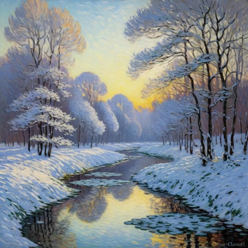 winter landscape,snow landscape,snow scene,snowy landscape,winter morning,christmas landscape,winter background,winter light,early winter,ice landscape,winter dream,in the winter,snow bridge,in winter,winter lake,winter forest,brook landscape,river landscape,winter,snow trees,Art,Artistic Painting,Artistic Painting 04