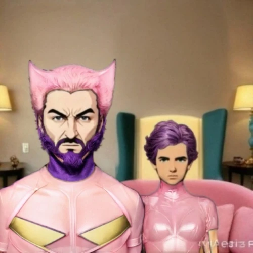 eurythmics,x men,superfruit,ganmodoki,xmen,pinkladies,pink family,x-men,superheroes,the pink panter,comic characters,supervillain,lasagnette,super power,modern pop art,felix,breast cancer,pop art people,effect pop art,cool pop art