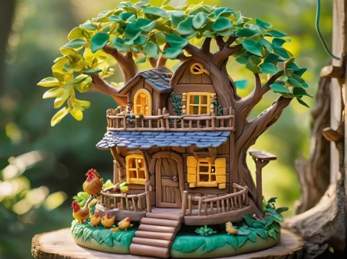 fairy house,wooden birdhouse,miniature house,tree house,bird house,birdhouse,fairy door,tree house hotel,treehouse,fairy village,little house,birdhouses,insect house,bird home,house in the forest,gingerbread house,the gingerbread house,fairy chimney,children's playhouse,bee house,Unique,3D,Clay