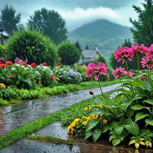 the valley of flowers,flower garden,vegetables landscape,splendor of flowers,perennial plants,alpine flowers,carpathians,background view nature,cottage garden,blanket of flowers,flowering plants,flower borders,flower border,summer border,flower field,flower bed,vermont,after rain,ornamental plants,alpine meadows,Photography,General,Realistic