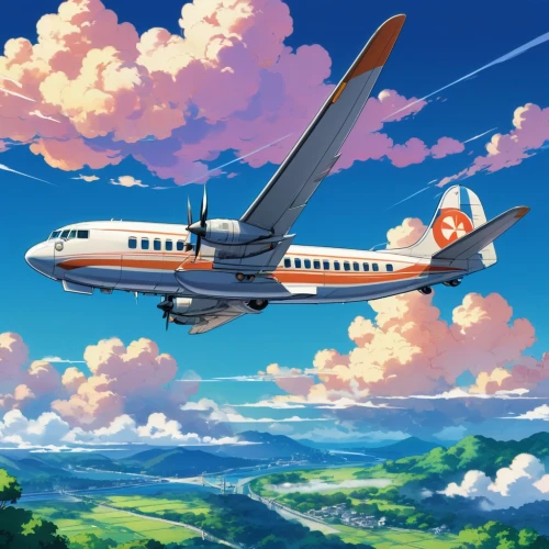plane,fokker f27 friendship,private plane,aeroplane,china southern airlines,tsumugi kotobuki k-on,fokker f28 fellowship,dornier 328,airline,turboprop,travel poster,air ship,fliederblueten,the plane,planes,airliner,airplanes,corporate jet,flying island,air transport,Illustration,Japanese style,Japanese Style 03