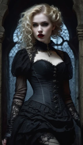 gothic fashion,gothic woman,gothic portrait,gothic dress,gothic style,dark gothic mood,gothic,victorian style,victorian lady,vampire woman,vampire lady,corset,goth woman,bodice,dark angel,overskirt,gothic architecture,victorian fashion,black and lace,the victorian era,Illustration,Black and White,Black and White 28