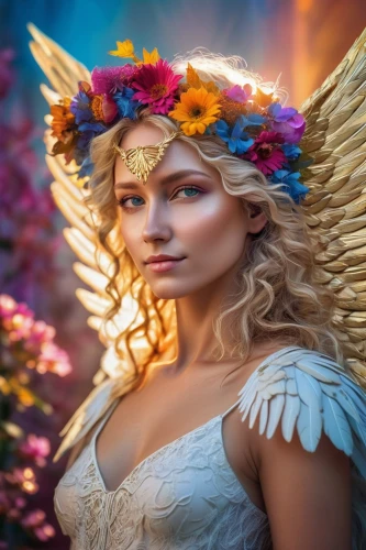 faerie,faery,flower fairy,vintage angel,angel,fairy queen,fae,garden fairy,fairy,feather headdress,angel girl,fantasy portrait,baroque angel,winged heart,the angel with the veronica veil,angelic,stone angel,angel wings,fallen angel,archangel,Photography,Artistic Photography,Artistic Photography 08