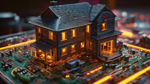 miniature house,tilt shift,3d render,dolls houses,doll's house,victorian house,model house,apartment house,doll house,crispy house,victorian,render,3d rendered,3d rendering,witch's house,dollhouse,cinema 4d,small house,little house,the gingerbread house