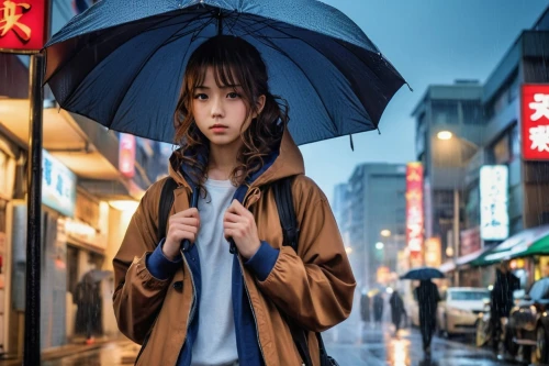 asian umbrella,japanese umbrella,japanese umbrellas,japanese woman,umbrella,walking in the rain,in the rain,anime japanese clothing,tokyo ¡¡,raincoat,korean drama,japan,umbrella pattern,rainy,tokyo,taipei,shibuya,umbrellas,rainy day,japanese background,Illustration,American Style,American Style 04