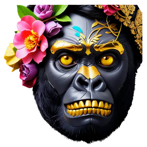 gorilla,kong,barong,ape,luau,primate,king kong,silverback,flowers png,polynesian,mandrill,bonobo,baboon,monkey,barbary monkey,the monkey,aloha,great apes,monkey banana,chimpanzee,Photography,Artistic Photography,Artistic Photography 08