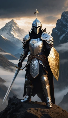 paladin,knight armor,crusader,lone warrior,heroic fantasy,cleanup,templar,aa,knight,massively multiplayer online role-playing game,armored,wall,knight tent,aaa,castleguard,patrol,armor,armour,guards of the canyon,heavy armour,Illustration,Realistic Fantasy,Realistic Fantasy 36