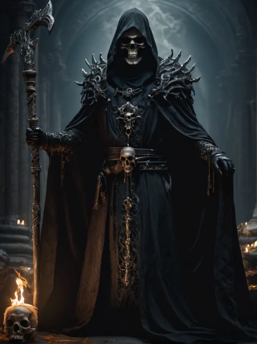 grim reaper,vader,death god,dance of death,grimm reaper,emperor,reaper,vanitas,skeleltt,magistrate,darth vader,doctor doom,archimandrite,gothic portrait,dark art,imperial coat,undead warlock,skull statue,skull bones,skeleton key,Photography,General,Fantasy