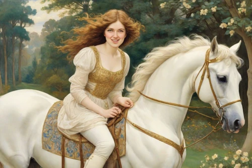 joan of arc,andalusians,centaur,a white horse,horseback,equestrian,equestrianism,fantasy portrait,artemisia,golden unicorn,constellation unicorn,white horse,sagittarius,two-horses,young horse,unicorn,arabian,crème anglaise,albino horse,horse,Digital Art,Classicism