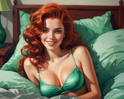 retro pin up girl,redheads,woman on bed,pin-up girl,retro pin up girls,pinup girl,pin up girl,christmas pin up girl,redhead doll,valentine pin up,pin-up,pin-up girls,pin up,pin-up model,valentine day's pin up,poison ivy,pin ups,red-haired,retro woman,redhead