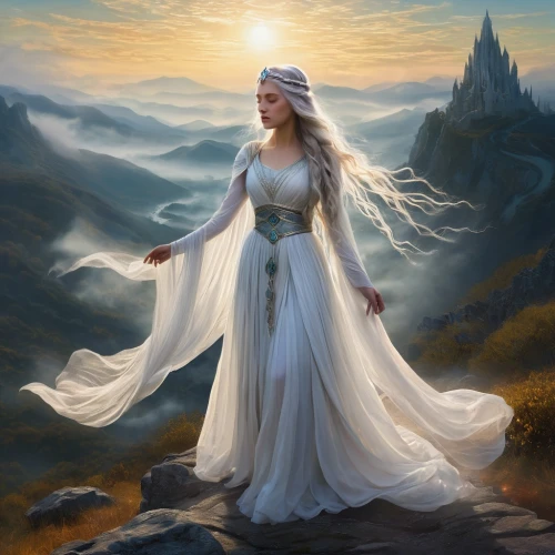 fantasy picture,the snow queen,celtic queen,celtic woman,fantasy art,fantasy portrait,white rose snow queen,the enchantress,heroic fantasy,fantasy woman,mystical portrait of a girl,priestess,sorceress,suit of the snow maiden,elven,world digital painting,bridal veil,the prophet mary,blue enchantress,ice queen,Art,Artistic Painting,Artistic Painting 03