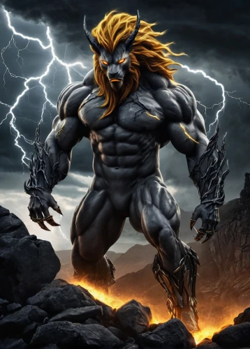 forest king lion,god of thunder,poseidon god face,greyskull,leopard's bane,lion father,skeezy lion,lion,stone lion,thundercat,male lion,lion - feline,zodiac sign leo,minotaur,to roar,strom,lion's coach,zeus,he-man,panthera leo,Conceptual Art,Fantasy,Fantasy 33