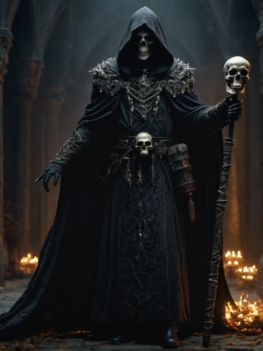 grimm reaper,grim reaper,dance of death,undead warlock,reaper,skull bones,skeleltt,death god,massively multiplayer online role-playing game,dodge warlock,danse macabre,skull statue,skeleton key,vanitas,hooded man,grim,skulls and,cg artwork,vax figure,assassin,Photography,General,Fantasy