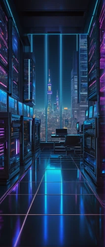 the server room,computer room,cyberpunk,cyberspace,cyber,3d background,data center,sci fi surgery room,blur office background,modern office,ufo interior,game room,working space,cityscape,computer store,cartoon video game background,backgrounds,neon human resources,scifi,computer art,Conceptual Art,Sci-Fi,Sci-Fi 15