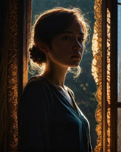 mystical portrait of a girl,katniss,portrait of a girl,girl with a pearl earring,cinderella,moody portrait,digital compositing,daisy jazz isobel ridley,girl on the stairs,girl portrait,girl in a long,romantic portrait,girl in a historic way,la violetta,looking glass,young woman,the girl at the station,scene lighting,the girl's face,the girl in nightie