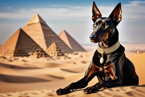 pharaoh hound,pharaoh,english toy terrier,manchester terrier,toy manchester terrier,ancient dog breeds,ancient egypt,miniature pinscher,sphinx,ancient egyptian,sphynx,austrian pinscher,german pinscher,basenji,khufu,pinscher,sphinx pinastri,pharaonic,the sphinx,egyptian,Illustration,Realistic Fantasy,Realistic Fantasy 10
