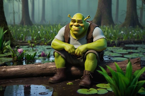 ogre,aaa,orc,the ugly swamp,swamp,green skin,male character,male elf,avatar,patrol,aa,scandia gnome,forest man,3d render,bog,cleanup,tarzan,swampy landscape,goblin,half orc,Conceptual Art,Daily,Daily 23