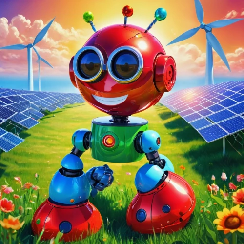 renewable,renewable enegy,renewable energy,solar,solar field,minibot,solar photovoltaic,tomatos,atom,robotics,soft robot,photovoltaic,aaa,clean energy,bot,solar energy,eco,photovoltaic system,solar power,robot,Illustration,Realistic Fantasy,Realistic Fantasy 37