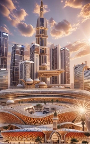 largest hotel in dubai,futuristic architecture,dubai,futuristic landscape,lotte world tower,tallest hotel dubai,makkah,the dubai mall entrance,wallpaper dubai,fantasy city,smart city,tianjin,metropolis,doha,united arab emirates,shanghai disney,ulaanbaatar centre,sky space concept,shanghai,dubai marina