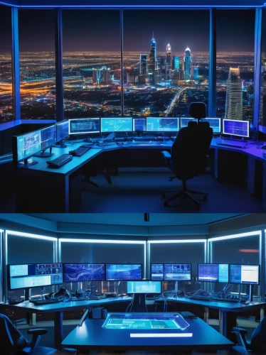 control desk,control center,computer room,trading floor,modern office,computer desk,night administrator,the server room,monitor wall,computer workstation,monitors,blur office background,pc tower,offices,power towers,secretary desk,multi-screen,dispatcher,o2 tower,office automation,Unique,Paper Cuts,Paper Cuts 07