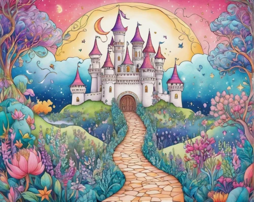 fairy tale castle,fairytale castle,fairy world,children's fairy tale,fairy tale,fairy village,disney castle,a fairy tale,fairytale,fairy door,fantasy world,sleeping beauty castle,cinderella's castle,fairy tale character,magical adventure,fairy forest,fairytale characters,shanghai disney,fairy tales,fairytales,Illustration,Abstract Fantasy,Abstract Fantasy 13