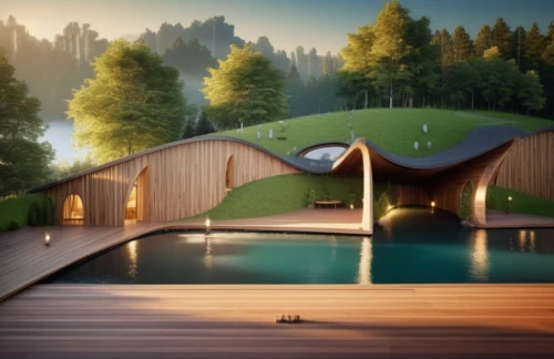 corten steel,pool house,futuristic architecture,archidaily,timber house,roof landscape,eco-construction,infinity swimming pool,floating huts,dunes house,eco hotel,wooden beams,house in the mountains,summer house,dug-out pool,modern architecture,house in mountains,wooden construction,cubic house,aqua studio,Photography,General,Realistic