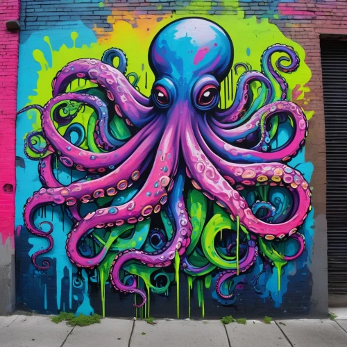 pink octopus,octopus,fun octopus,cephalopod,octopus vector graphic,octopus tentacles,cephalopods,brooklyn street art,graffiti art,tentacles,kraken,streetart,mural,silver octopus,urban street art,wall paint,squid,baltimore,street art,giant squid,Photography,Fashion Photography,Fashion Photography 25